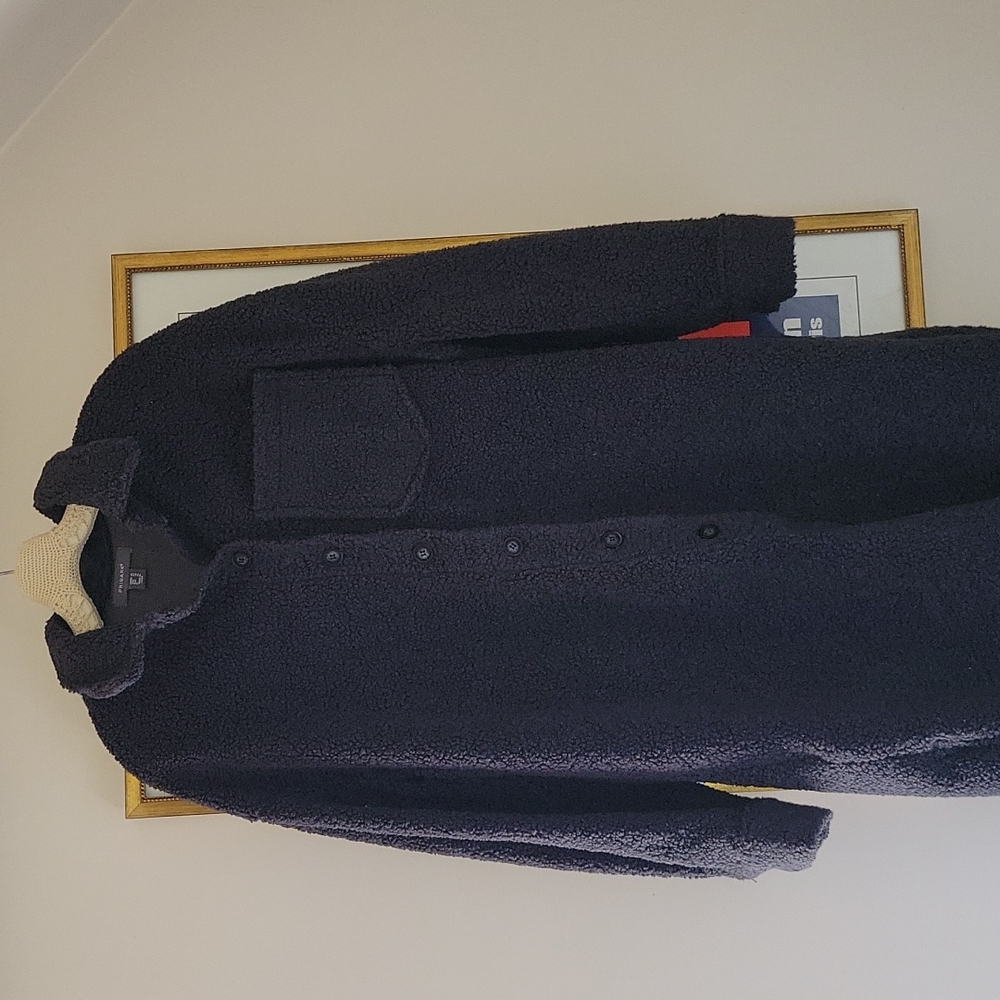 Oversized Sherpa Button Down Jacket - image 2